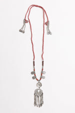 Charm Medallion with Back Lariat Necklace Jewelry