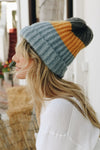 Color Block Knit Beanie Hats & Hair