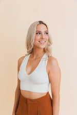 Eco Chic Ribbed Harmony Crop Top XS/S / Ivory