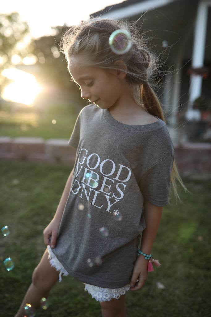 GOOD VIBES ONLY Kid's Tee, Good Vibes Only Tshirt