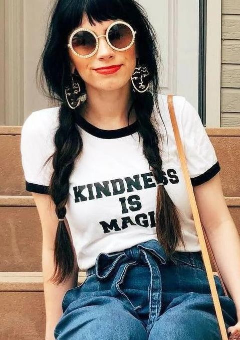 KINDNESS IS MAGIC Ringer Tee, Kindness Tee, Kindness Is Magic Tshirt, Kind Tee, Be Kind, Kindness, Kindness is Magic Tshirts, Kindness Tee