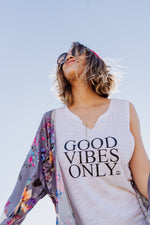 GOOD VIBES ONLY, White Tee, Good Vibes Only Tee, Good Vibes Shirt, Good Vibes Only Top, Good Vibes Tshirt, Good Vibes Tees, Good Vibes Only