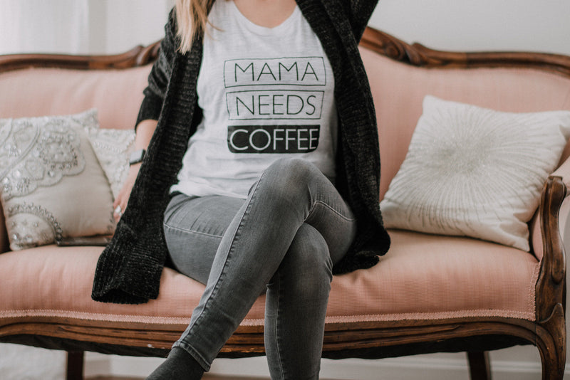 MAMA NEEDS COFFEE Tank, Mama Needs Coffee Tee, Coffee Tee, Coffee Gifts, Mama Needs Coffee Shirt, Coffee Lovers Gift , Coffee Gift