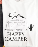HAPPY CAMPER, Happy Camper Tshirt, Happy Camper Tank, Airstream Tshirt, Moon Tshirt, Happy Camper Shirt