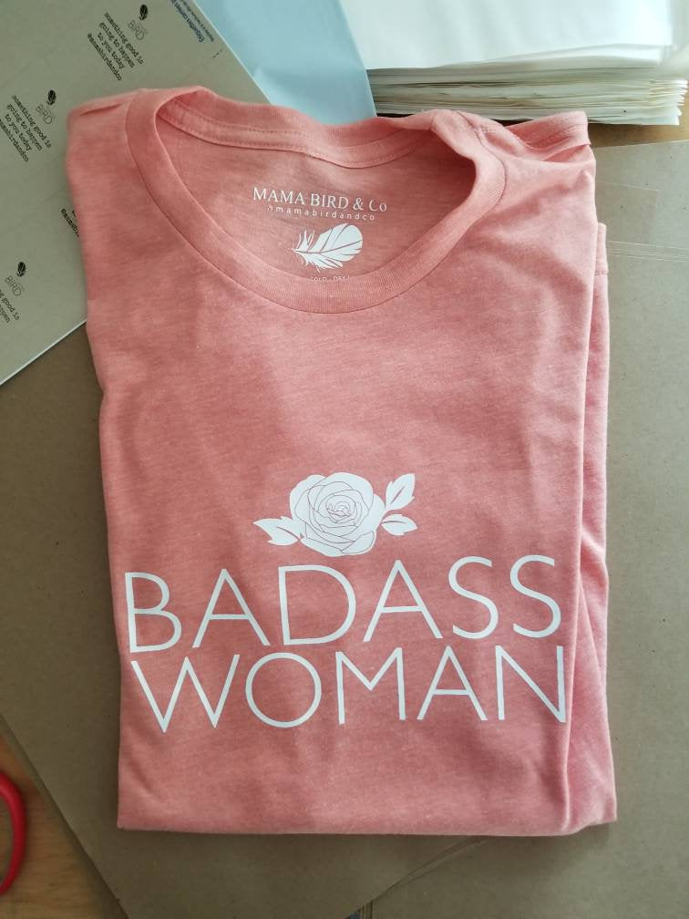 BADASS WOMAN, Badass Woman Tshirt, Badass Women Tshirt, Badass Shirts, Rose Tank, Rose Tops