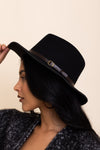 Pinched Front Western Style Hat Hats Black