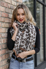 Reversible Leopard Blanket Scarf Scarves