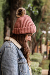 Soft Rib Knit Pom Beanie Hats & Hair