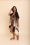 Summer Multi Gradient Kimono One Size / Black