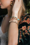 Sweet Pastel Studded Beads Layered Bracelet Jewelry