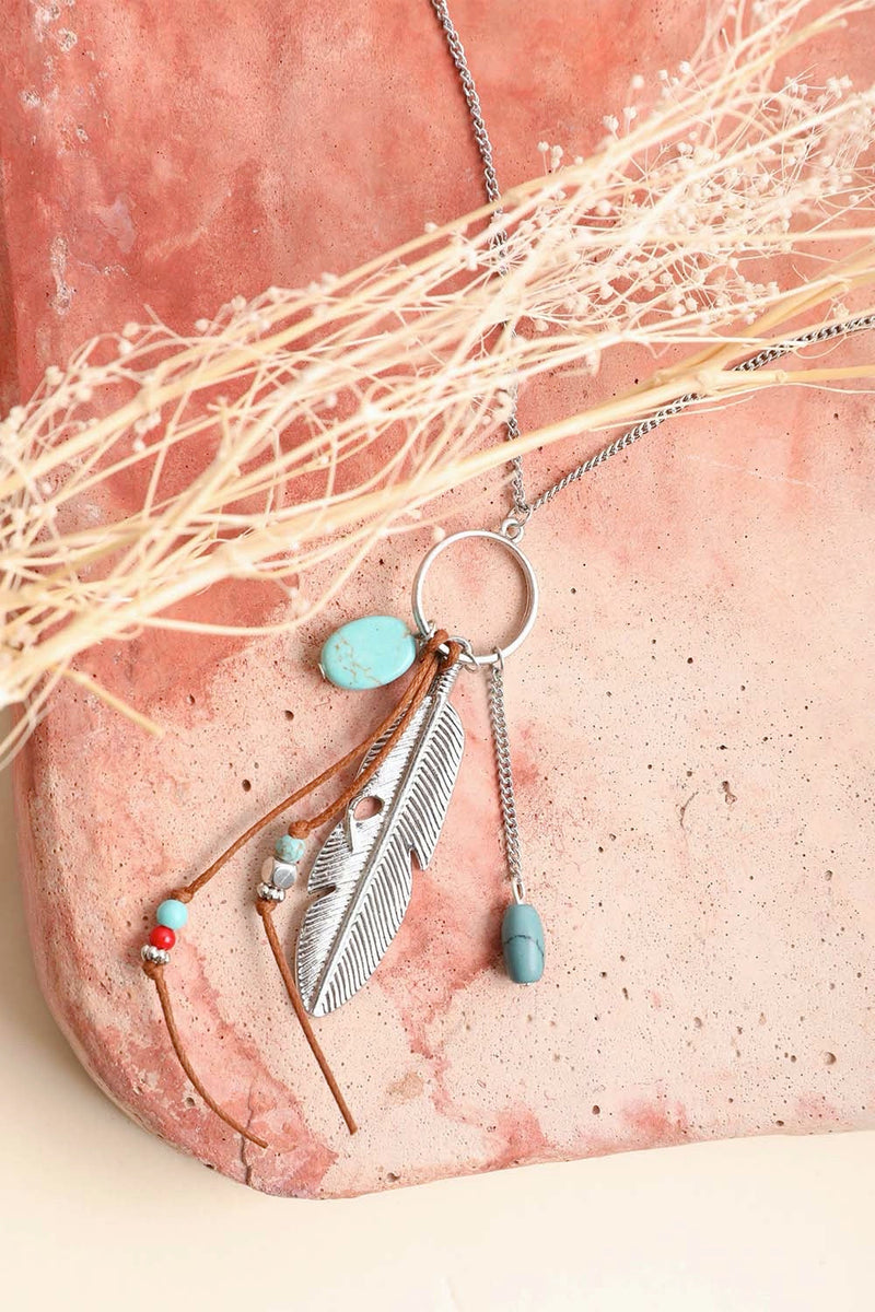 Turquoise Charm Necklace Jewelry