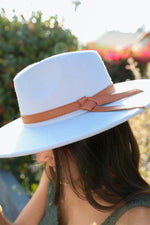 Wide Brim Leather Ribbon Bolero Hat Hats & Hair