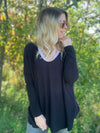 Black Brushed Relaxed Sweater