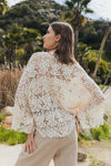 Magnolia Lace Tie Front Cover Up Wrap