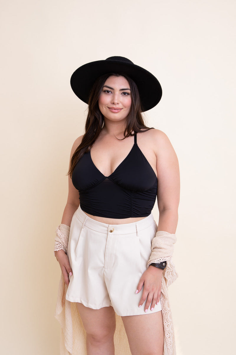 Ruched Bralette Plus Size