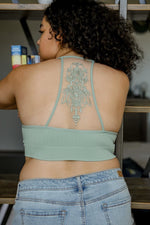 Tattoo Back Bralette 1X/2X / Sage
